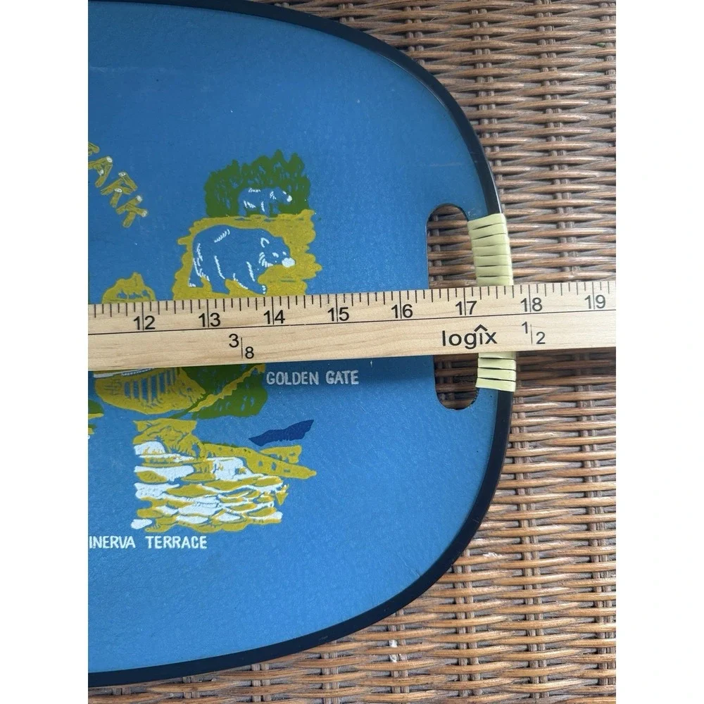 Vintage 1950s–60s Yellowstone National Park Souvenir Serving Tray – Made in...
